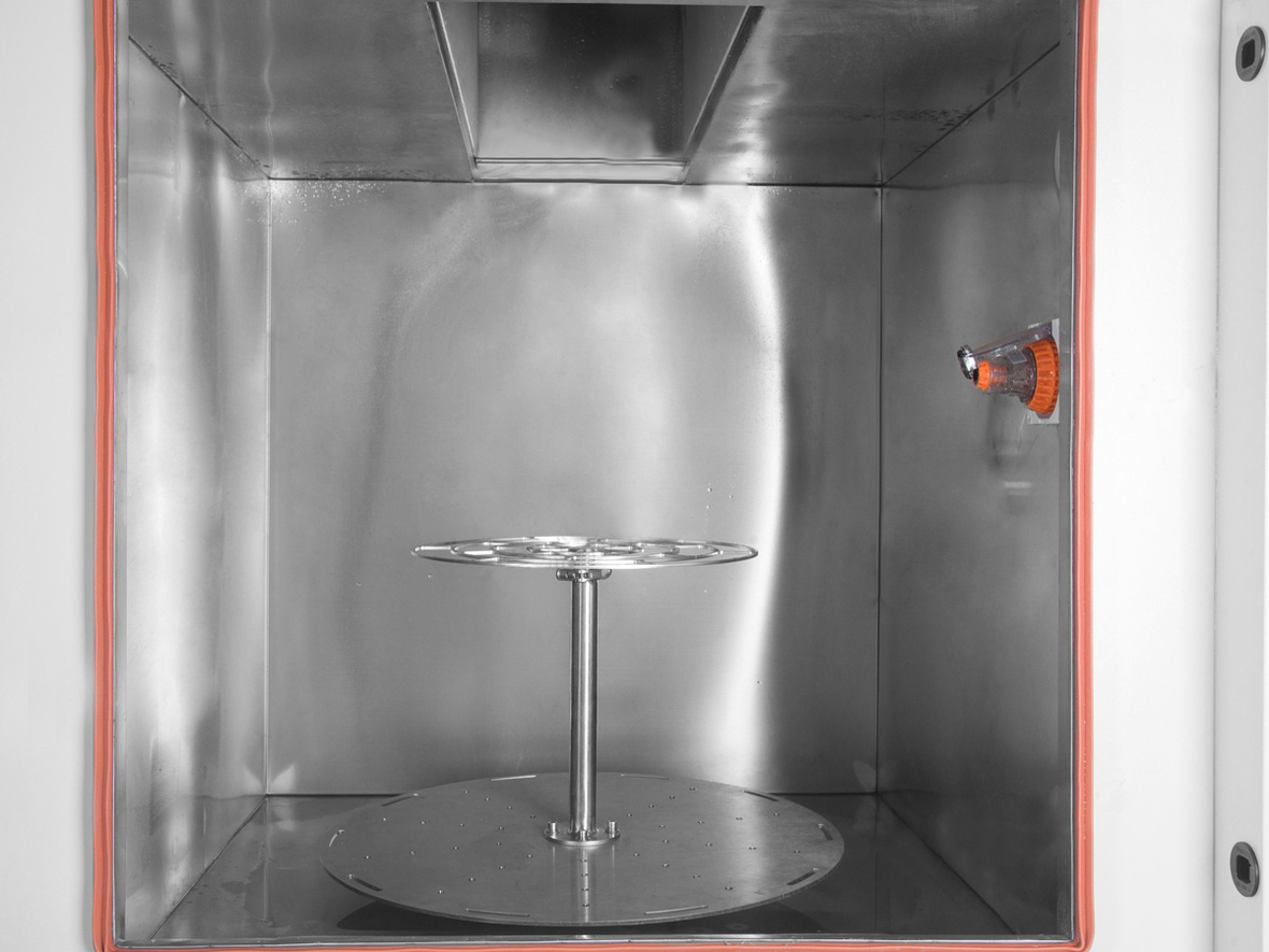 淋雨試驗箱內(nèi)部示意圖
